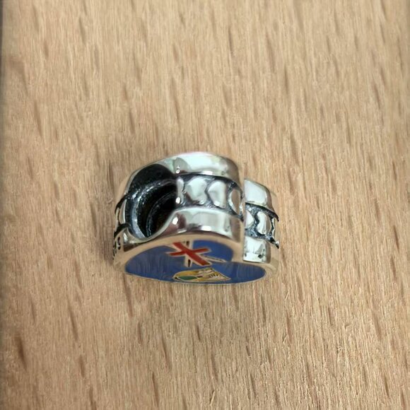 Pandora Turks and Caicos lslands Exclusive Travel Heart Charm, S925 Silver - Picture 4 of 4